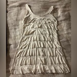 isle apparel off-white tiered dress. Super comfortable and lightweight